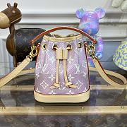Fortok Louis Vuitton Nano Noé Bag Pink M82427 13x16x10cm - 1