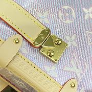 Fortok Louis Vuitton Side Trunk Bag Pink M22842 21x14x6cm - 2