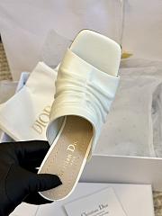 Fortok Dior D-Fame Open-Toe Pumps White - 6