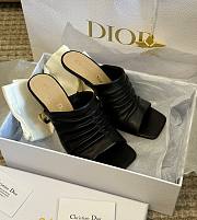 Fortok Dior D-Fame Open-Toe Pumps Black - 1