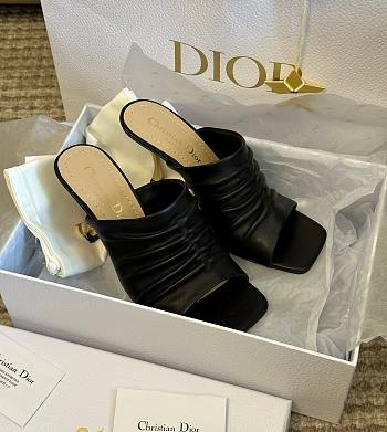 Fortok Dior D-Fame Open-Toe Pumps Black