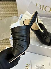 Fortok Dior D-Fame Open-Toe Pumps Black - 2