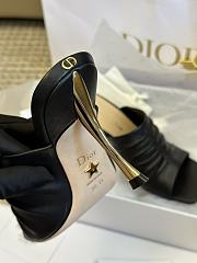 Fortok Dior D-Fame Open-Toe Pumps Black - 4