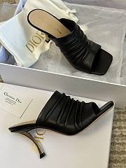 Fortok Dior D-Fame Open-Toe Pumps Black - 5