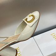 Dior Heel Slingbacks White/Black/Beige/Pink - 3