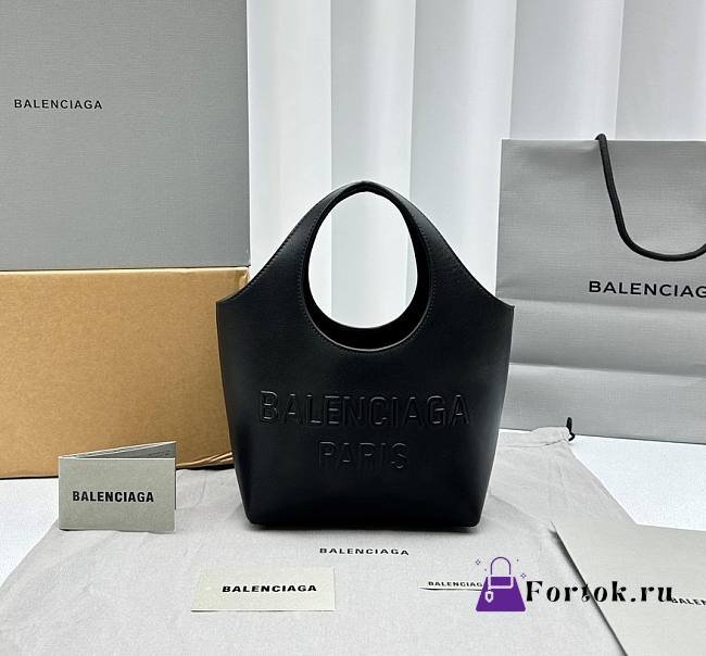 Fortok Balenciaga Mary Kate Tote Bag Black 18×9×26cm - 1