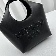 Fortok Balenciaga Mary Kate Tote Bag Black 18×9×26cm - 3