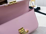 Fortok Celine Triomphe Shoulder Bag Pink 20x10x4cm - 3