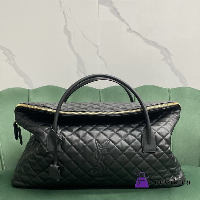Fortok Saint Laurent Es Giant Travel Bag in Quilted Leather 56x19x50cm - 1