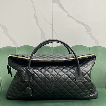 Fortok Saint Laurent Es Giant Travel Bag in Quilted Leather 56x19x50cm