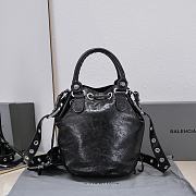 Fortok Balenciaga Le Cagole Bucket Bag Black 30x23x17cm - 4