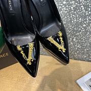 Fortok Versace La Medusa Leather Pumps Black - 6