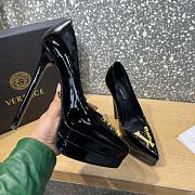 Fortok Versace La Medusa Leather Pumps Black - 3
