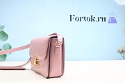 Fortok Celine Triomphe Shoulder Bag Pink 22.5x16.5x7.5cm - 2