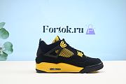 Fortok Nike Air Jordan 4 Retro ‘Thunder’ Black and Yellow - 1