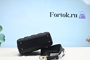 Fortok Dior Lady Black Bag Silver Buckle 20×16.5×8cm  - 5
