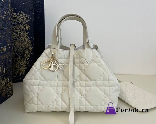 Fortok Dior Toujours Bag White 28.5x19x21cm - 1