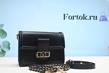 Louis Vuitton Mini Dauphine Epi Leather Black M55964 20x15x9cm