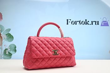 Fortok Chanel Coco Caviar Barbie Pink 29x18x12cm