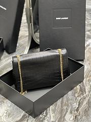 Fortok Saint Laurent Kate Medium Reversible Chain Bag In Suede & Crocodile-Embossed Leather - 2