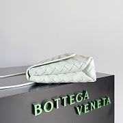 Fortok Bottega Veneta Mini Intrecciato Cross-Body Bag White 19x15x5.5cm - 4
