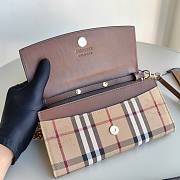 Fortok Burberry Brown Horseferry Wallet on Chain 21x12x3cm - 2