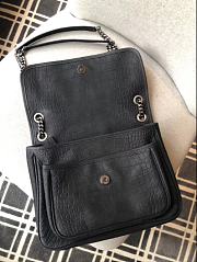 Fortok Saint Laurent Niki Embossed Crocodile Black Bag 28x20x8.5cm - 2