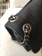 Fortok Saint Laurent Niki Embossed Crocodile Black Bag 28x20x8.5cm - 3