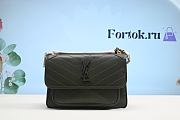 Fortok Saint Laurent Niki Green Smooth Leather Bag 28cm - 1