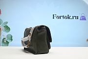 Fortok Saint Laurent Niki Green Smooth Leather Bag 28cm - 4