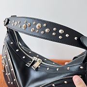 Fortok Versace Repeat Small Hobo Bag Black 29x5x18cm - 5