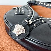 Fortok Versace Repeat Small Hobo Bag Black 29x5x18cm - 2