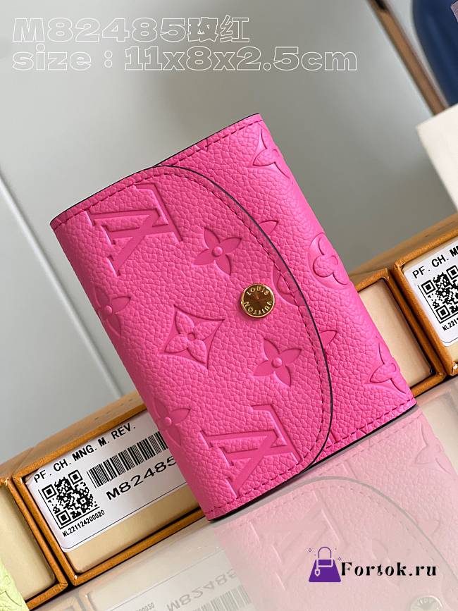 Fortok Louis Vuitton Rosalie Coin Wallet Pink M82485 11x8x2.5cm - 1