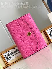 Fortok Louis Vuitton Rosalie Coin Wallet Pink M82485 11x8x2.5cm - 1