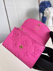 Fortok Louis Vuitton Rosalie Coin Wallet Pink M82485 11x8x2.5cm - 6