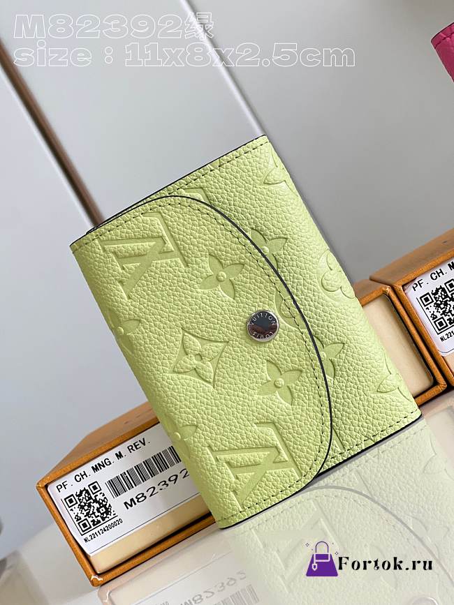 Fortok Louis Vuitton Rosalie Coin Wallet Green M82392 11x8x2.5cm - 1