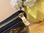 Fortok Louis Vuitton Zipper Coin Wallet Blue 11x8.5x2cm - 4
