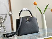 Fortok Louis Vuitton Capucines Bag Black M48864 27x18x9cm - 1