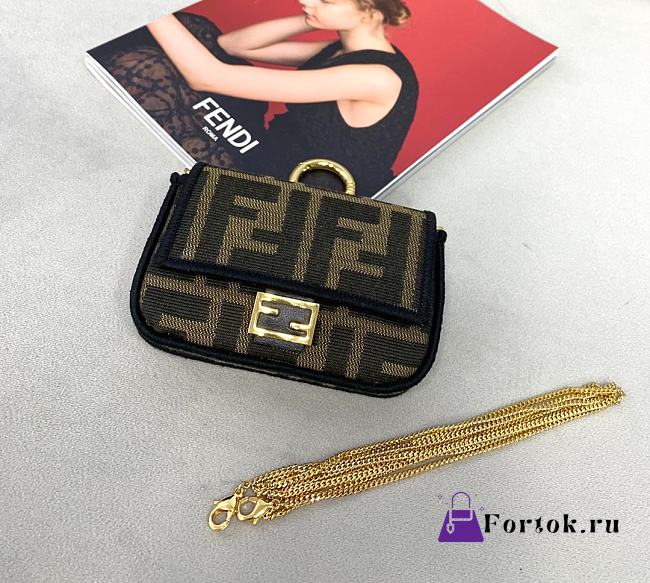 Fortok Fendi Nano Baguette Bag 0136 10x2x7cm - 1