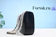 Fortok Chanel Gold Buckle Smooth Leather Black Bag 30cm - 6