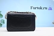 Fortok Chanel Gold Buckle Smooth Leather Black Bag 30cm - 4