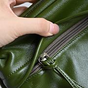Fortok Gucci Double G Green Leather Shoulder Bag 23.5x15x8cm - 3