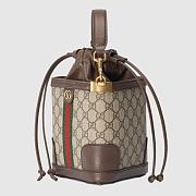 Fortok Gucci Ophidia GG Bucket Bag Canvas Beige 18x16x5cm - 4