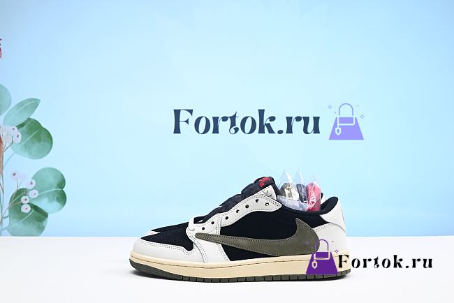 Fortok Nike Air Jordan 1 x Travis Scott Retro Low Olive - 1