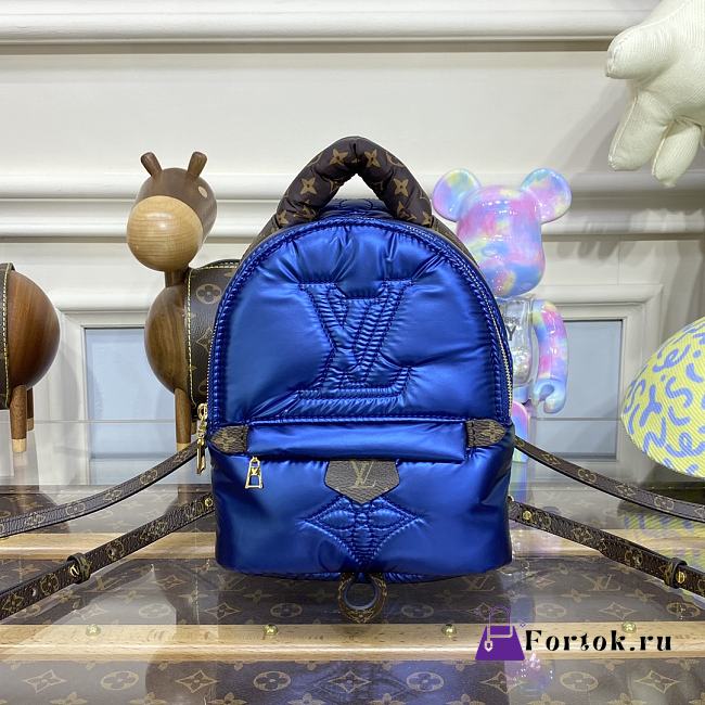 Fortok Louis Vuitton Pillow Palm Springs Mini Backpack Blue M21060 17x22x10cm - 1