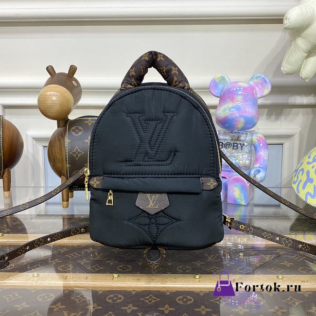 Fortok Louis Vuitton Pillow Palm Springs Mini Backpack Black M21060 17x22x10cm - 1