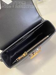 Fortok Louis Vuitton Twist MM Bag Black 23x17x9.5cm - 6