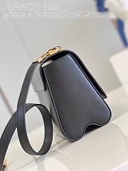 Fortok Louis Vuitton Twist MM Bag Black 23x17x9.5cm - 4