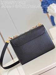 Fortok Louis Vuitton Twist MM Bag Black 23x17x9.5cm - 3