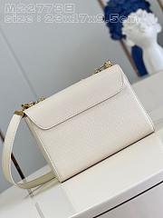 Fortok Louis Vuitton Twist MM Bag White 23x17x9.5cm - 6